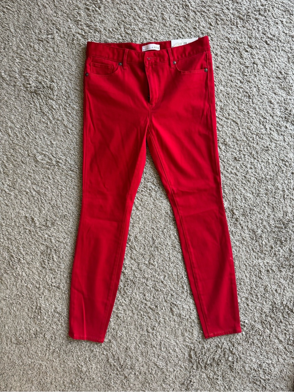 Loft - Red Women’s Skinny Jeans